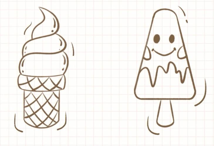 100种冰淇淋简笔画 100种冰淇淋简笔画彩色