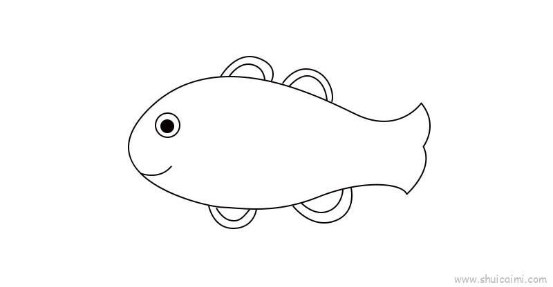 鱼的简笔画 鱼的简笔画简单又好看