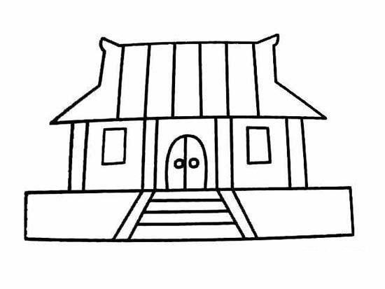 古代房屋简笔画 古代房屋简笔画简单