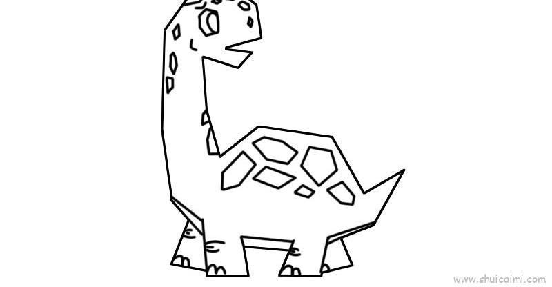 儿童简笔画恐龙 儿童简笔画恐龙怎么画