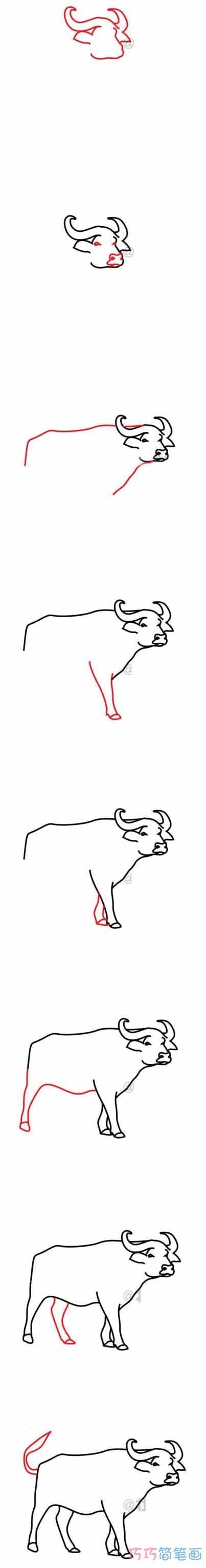 水牛的简笔画 水牛的简笔画图片大全
