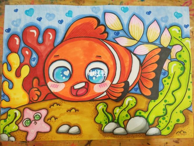 鱼简笔画彩色可爱 鱼简笔画彩色可爱儿童