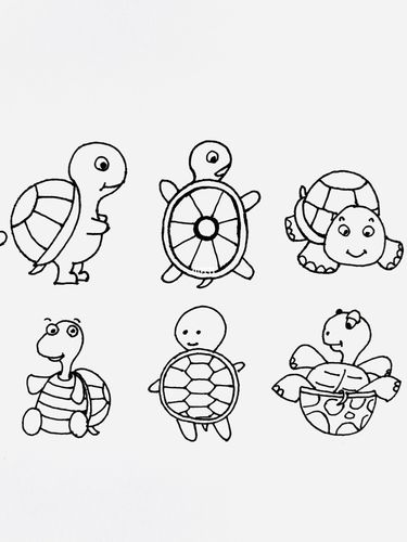 海龟图片简笔画 海龟图片简笔画涂色
