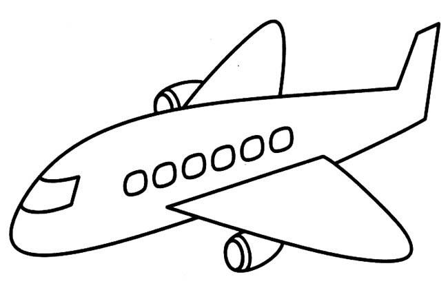 飞机的图片简笔画