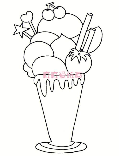 冰淇淋简笔画图片 冰淇淋简笔画图片大全大图