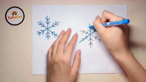 雪怎么画简笔画 沟渠里的积雪怎么画简笔画