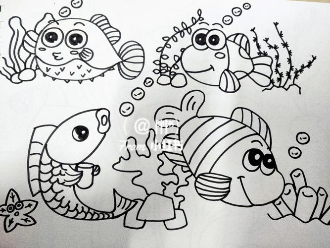 鱼简笔画卡通 鱼简笔画卡通图片