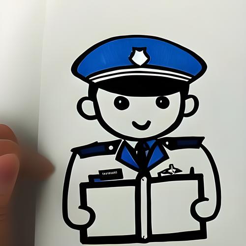 警察简笔画简单