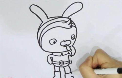 兔子彩色简笔画