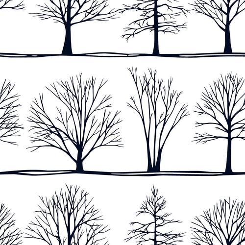 冬天的树的简笔画 冬天的树的简笔画图片大全