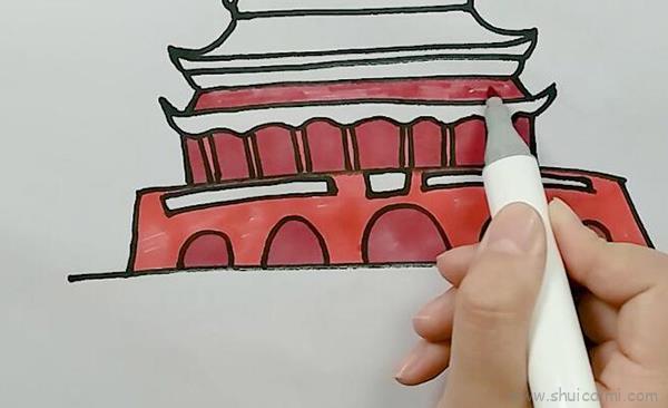 简笔画北京天门的图画 简笔画北京天门的图画小学生