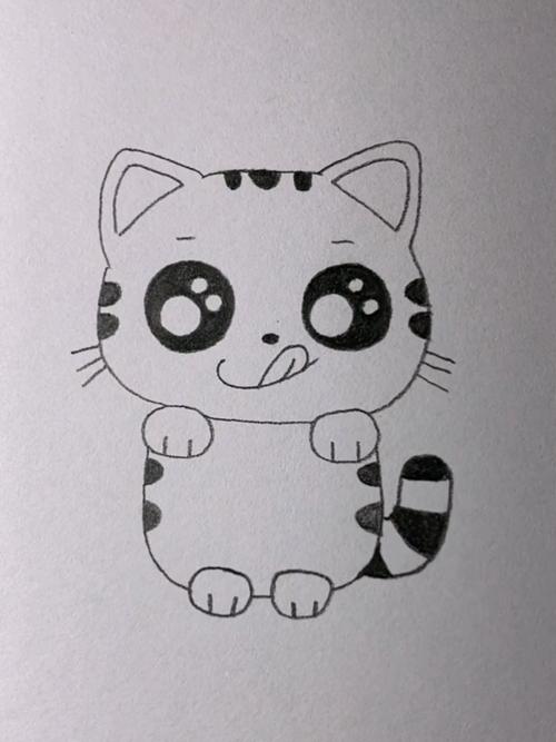 猫简笔画可爱 大熊猫简笔画可爱