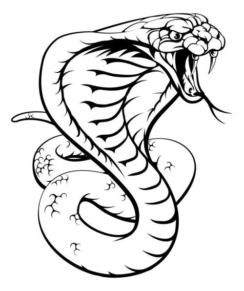 蛇纹身简笔画图片