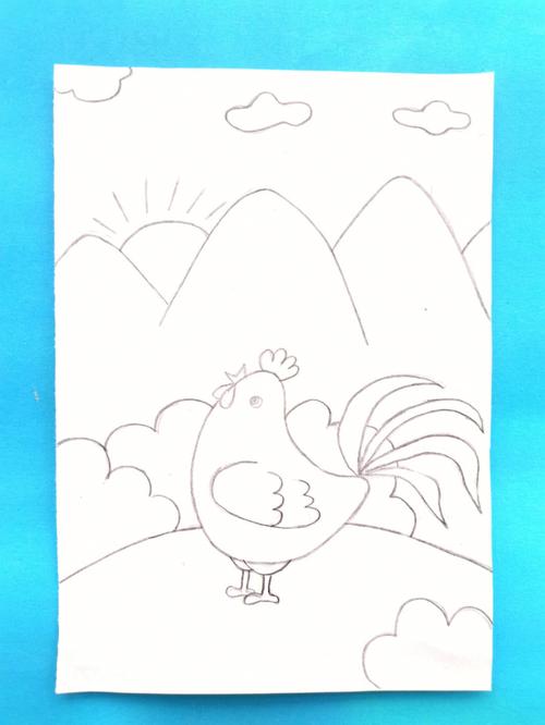 公鸡的简笔画 公鸡的简笔画图片