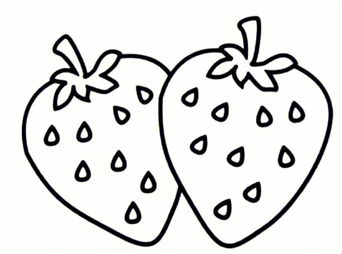 水果组合简笔画 水果组合简笔画涂色