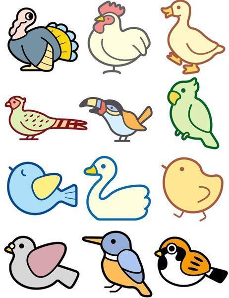 1000种动物简笔画彩色 1000种动物简笔画彩色画