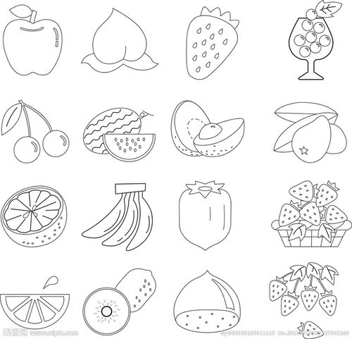 50种水果简笔画 50种水果简笔画拟人