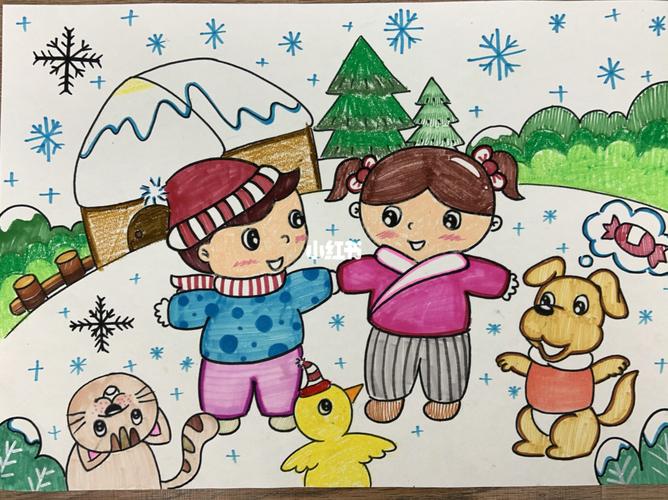 关于冬天的儿童画 关于冬天的儿童画简笔画