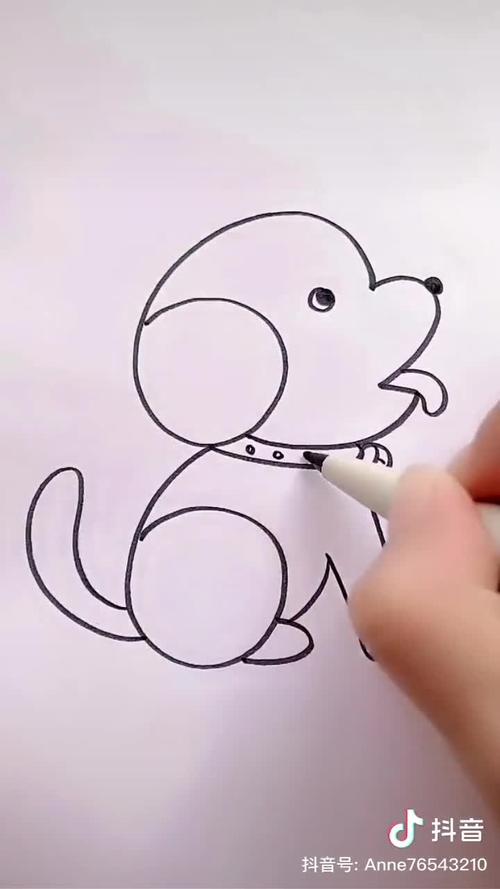 简笔画小狗的画法 简笔画小狗的画法卡通