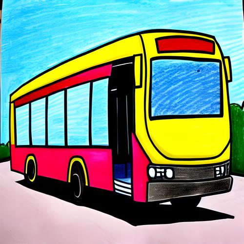 公交车简笔画怎么画 公交车简笔画怎么画彩色