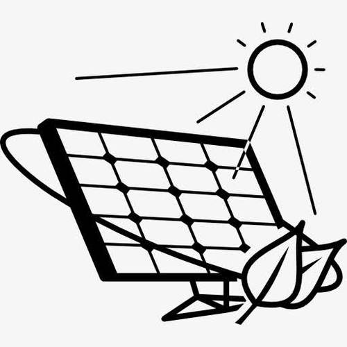 太阳能板简笔画