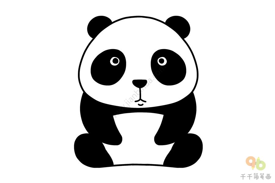 熊猫简笔画图片 熊猫简笔画图片简单