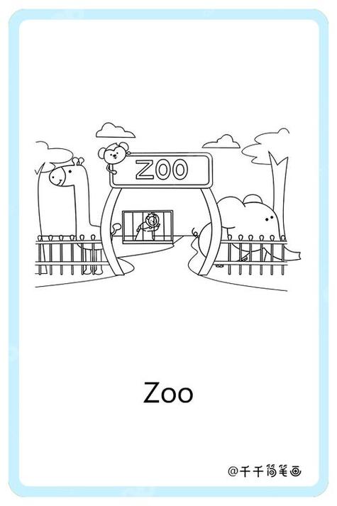 动物园导游图简笔画