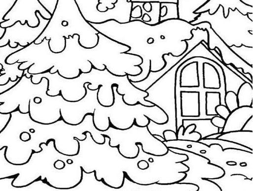大雪的简笔画 大雪的简笔画图片彩色