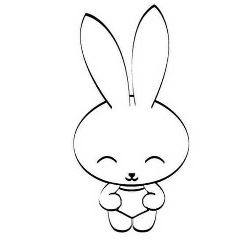 小白兔简笔画图片大全 小白兔简笔画图片大全彩色可爱