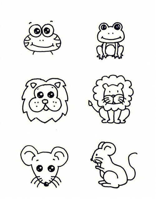 小动物图片简笔画 各种小动物图片简笔画