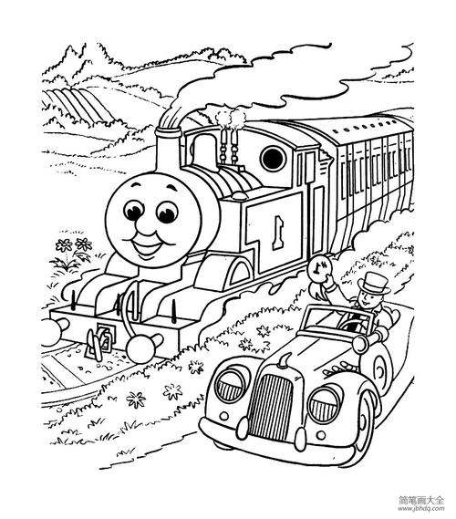 火车简笔画图片 火车简笔画图片彩色