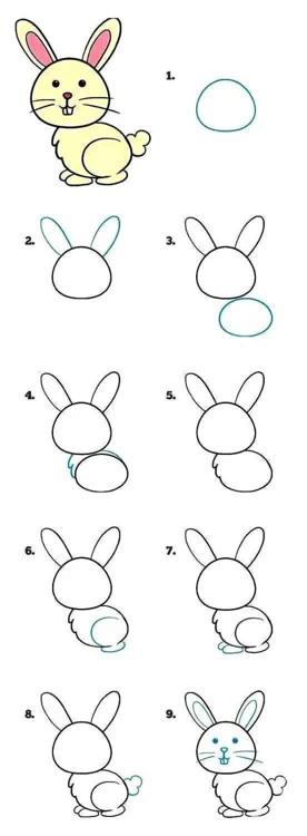 学画兔子简笔画