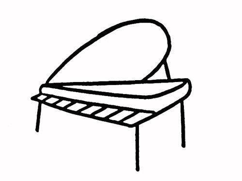 钢琴简笔画简单又漂亮 钢琴简笔画简单又漂亮图片大全