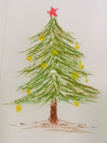画出来的圣诞树 画出来的圣诞树涂鸦