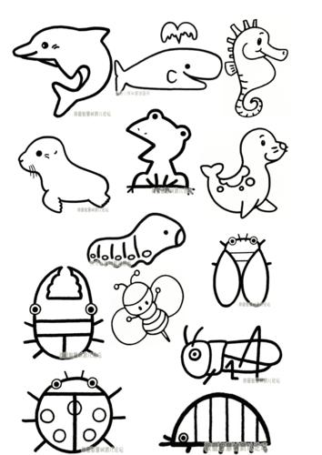 儿童简笔画小动物 可爱的小动物简笔画