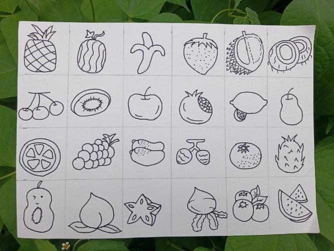 100种可爱简笔画水果 100种可爱简笔画水果一等将