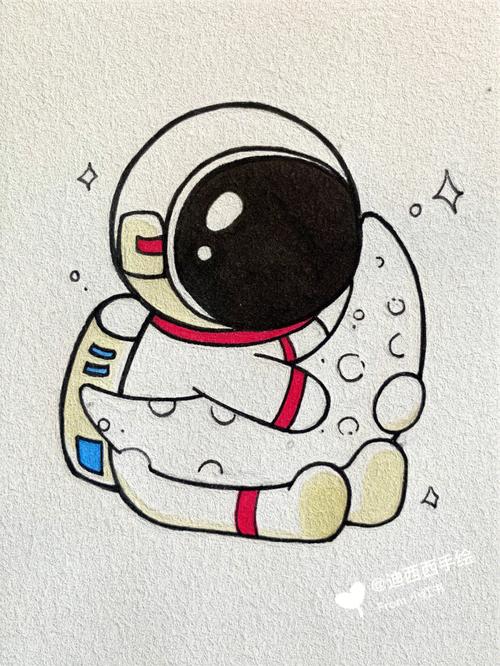 太空人简笔画彩色 太空人简笔画彩色儿童画