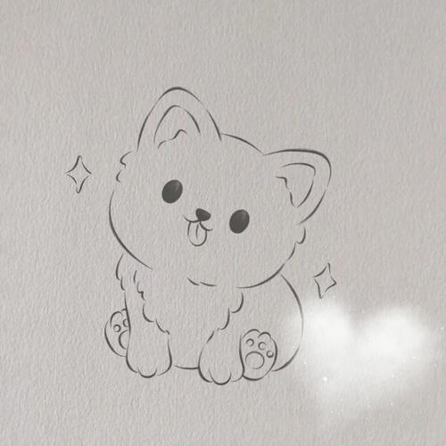 可爱小狗简笔画 可爱小狗简笔画卡通