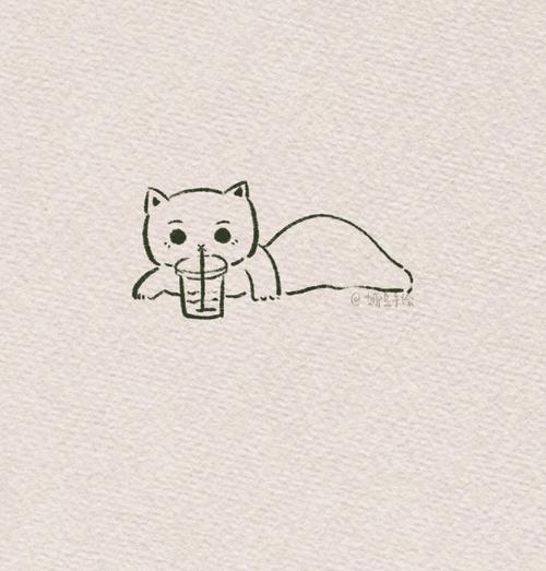 猫咪卡通图片简笔画 三步画小猫