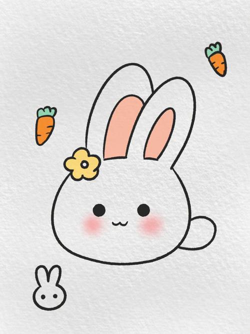 兔子表情简笔画