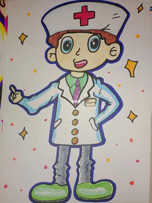 医生的简笔画儿童画 医生的简笔画可爱
