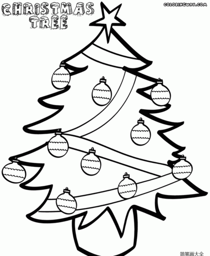 圣诞树的简单画法 圣诞树的画法
