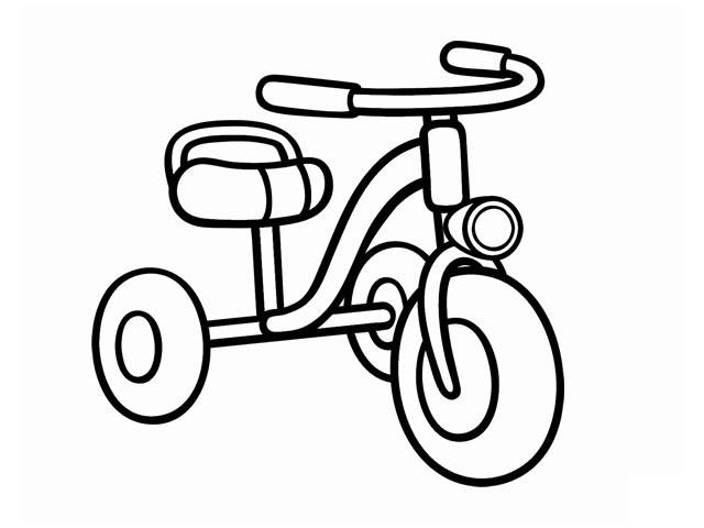 儿童三轮车简笔画