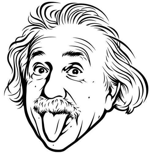 爱因斯坦的简笔画
