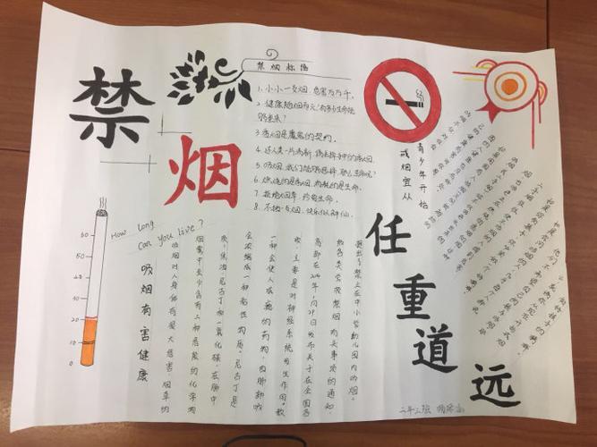 禁止吸烟手抄报图片