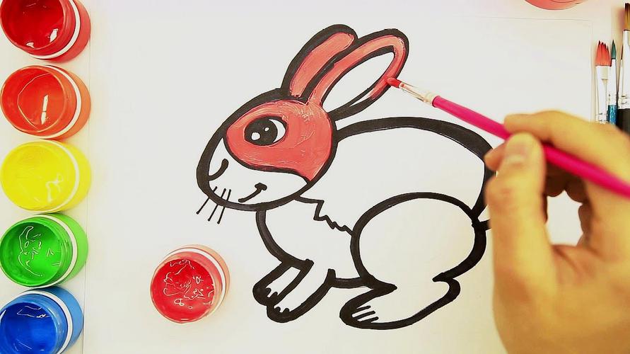小兔子美术简笔画