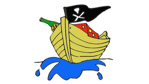 海盗船简笔画 海盗船简笔画儿童画
