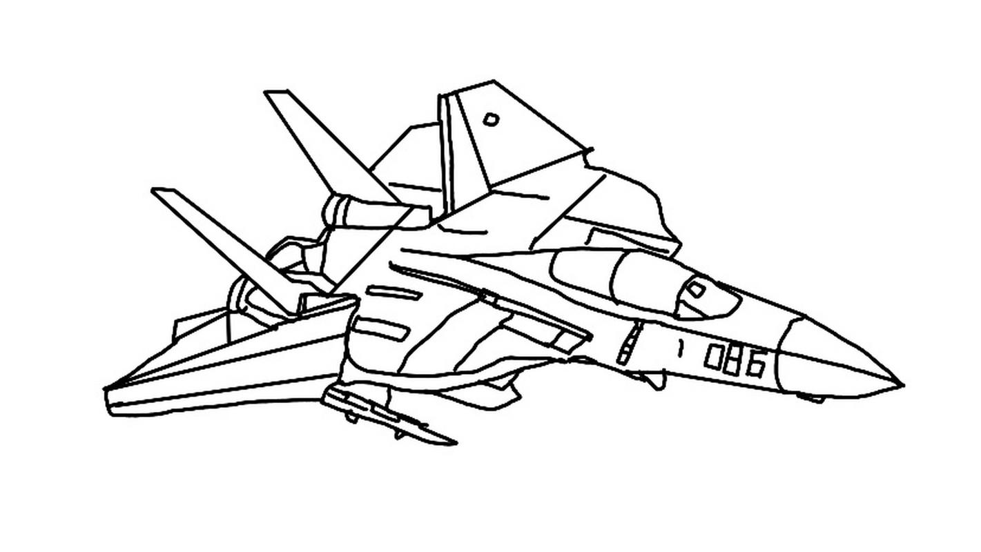 未来战斗机简笔画画法图片