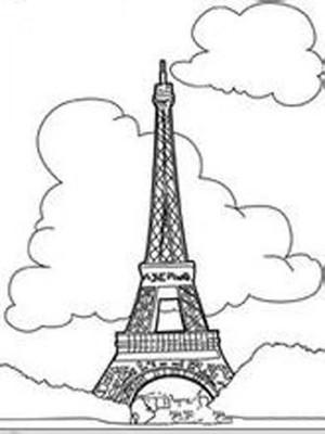 埃菲尔铁塔的简笔画 埃菲尔铁塔的简笔画图片
