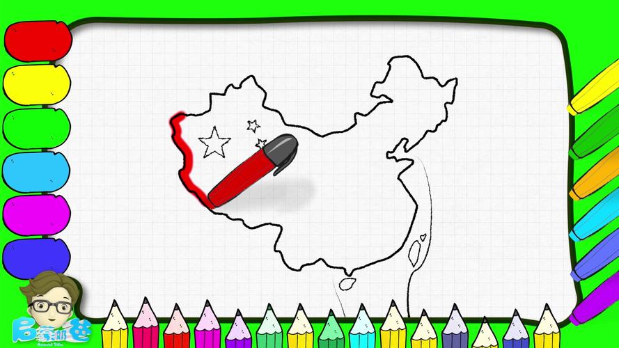 地图简笔画儿童 地图简笔画儿童简单三年级